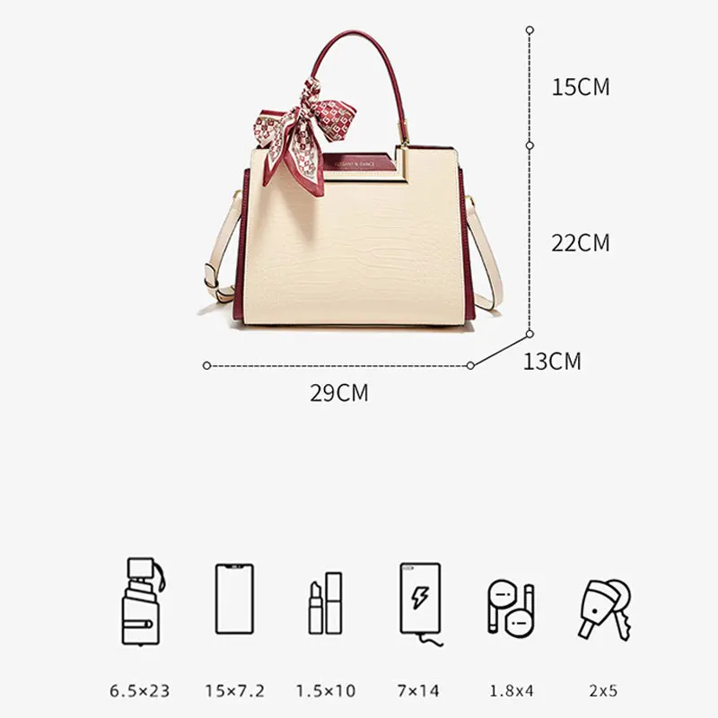 FOXER Women Handbag Female 2024 Light Luxury Tote Large Capacity Lady Shoulder Crossbody Bag Fashion Versatile Mother\'s Gift Bag