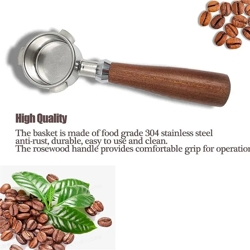 A74E-4Pcs 54Mm Bottomless Portafilter For Breville Barista Express BES870XL BES870BSXL BES878BSS BES880BSS BES840XL C