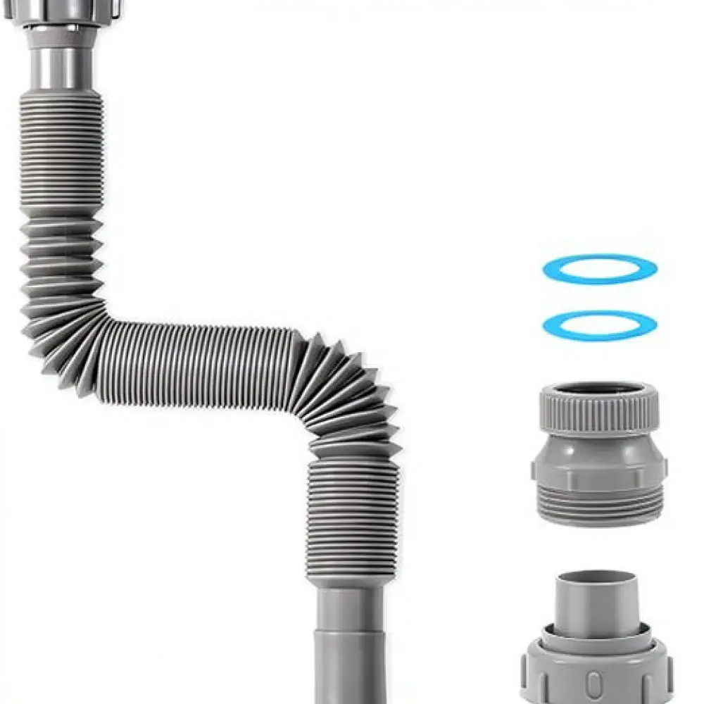 Flexible Drain Pipe Extendable Hose For Sink Basin Kitchen Bathroom Rv Plumbing System Adjustable Waste Water Connector