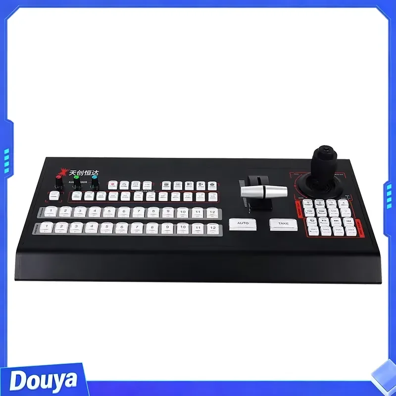 USB 12-Channel Metal Video Mixer Switcher VMix Software Control Panel Live Streaming Video Controller Broadcast
