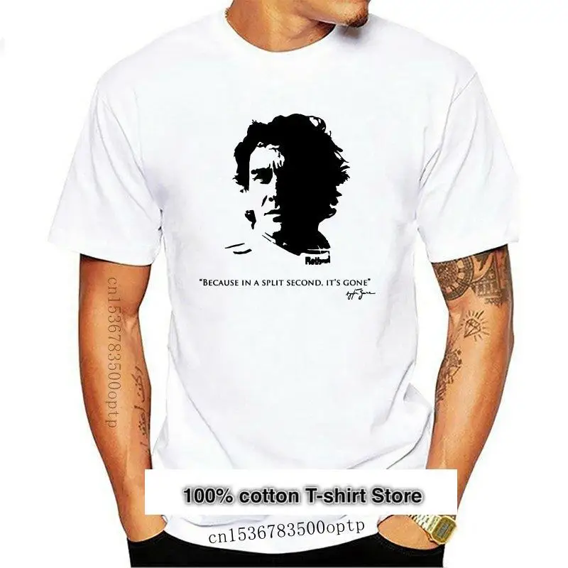 Camiseta de marca a la moda para hombre, camisa divertida con impresión de Ayrton Senna, 2024, 2024, nueva, 031986