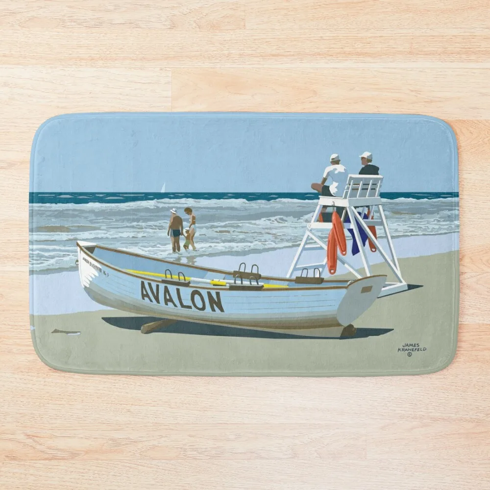 

Avalon Beach Patrol Bath Mat Entrance Carpet Bathroom And Shower Products Mat