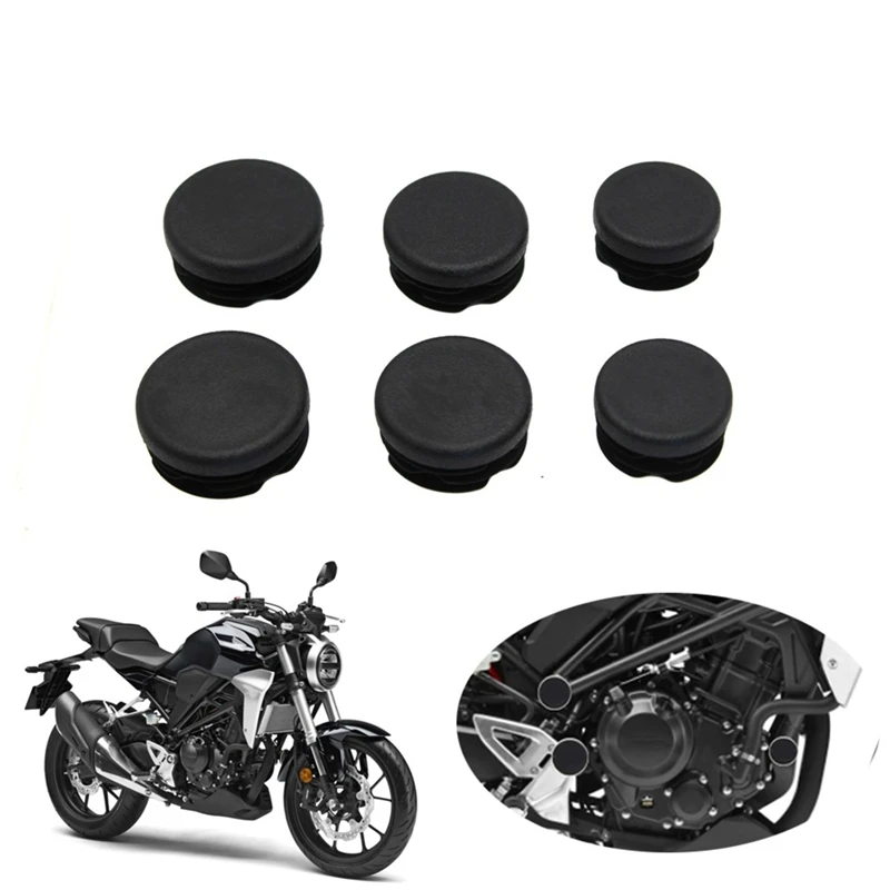 

M0t-rFrame Hole Cover Caps Plug Decorative Frame Cap Set for Honda CB125R CB150R CB250R CB300R