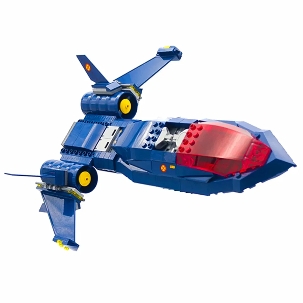 أبطال طائرات المعركة الأبطال الخارقين X-JET 97 Blackbird Airforce SR-71 طائرة سفينة الفضاء نموذج بنة الطوب لعبة هدية #4