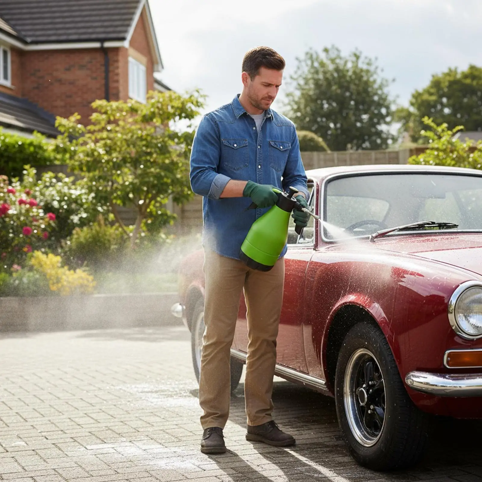 Распылитель для автомойки, беспроводной сверхмощный опрыскиватель для детализации, мойка высокого давления, автоматический распылитель пены для автофургона, садовый шланг, подъездная дорога, снег