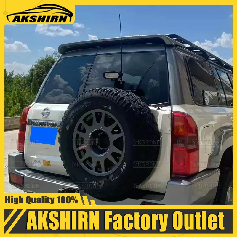 For Nissan PATROL Y61 1998 1999 2000 2001 2002 2003 2004 2005 2006 ABS Tail Trunk Wing Decoration color Rear Lip Spoiler