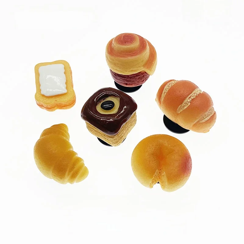 

3D Resin oe Bule Accories Hole oe Cartoon Bread Bule Carrouche oe Flower oe Decorations Cute Cartoon Resin o...