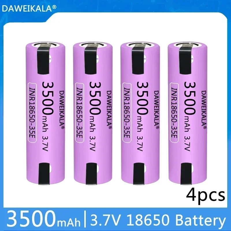 

2023 New 35E 18650 3500mah High Power Discharge Rechargeable Battery High Power Discharge, 20a High Current+DIY Nickel
