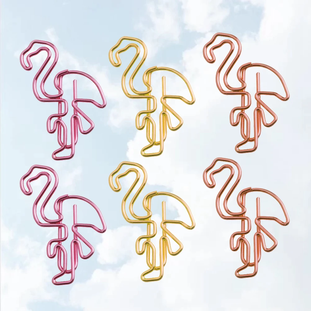 

30 PCS Metal Bookmark Paper Clip Clips Plating Lovely Bookmarks File Clamps Shaped Paperclips