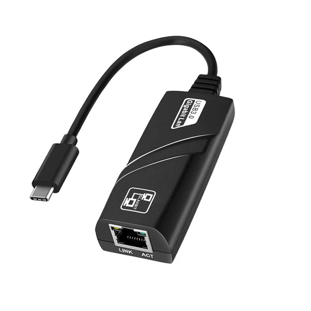 10/100/1000Mbps USB 3.0 Bedrade Netwerkkaart USB naar RJ45 Type C naar RJ45 LAN Ethernet Adapter voor PC Macbook Windows Laptop