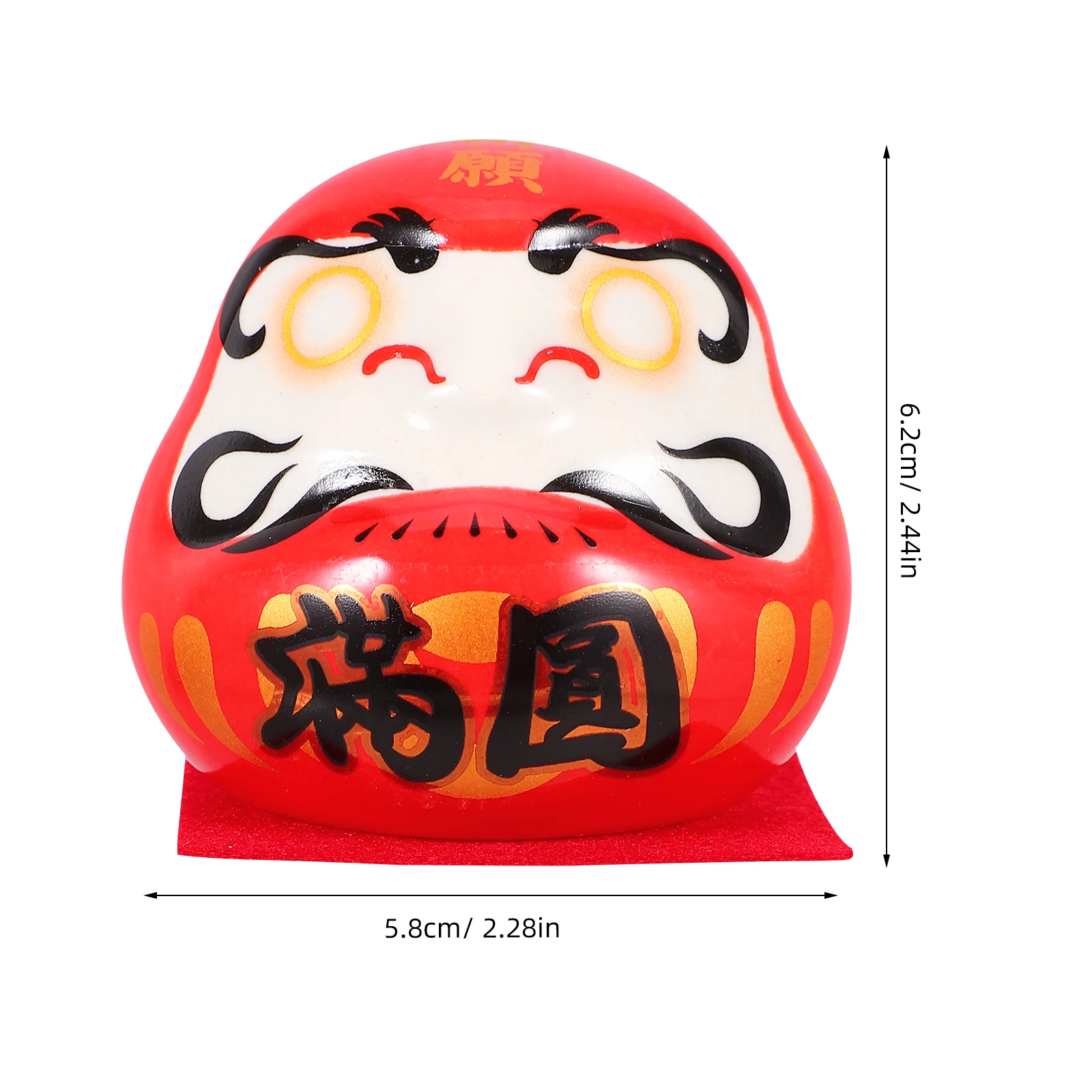 

Ceramic Japanese Ornament Small Miniature Car Interior Decor Car Dashboard Wealth Luck Japanese