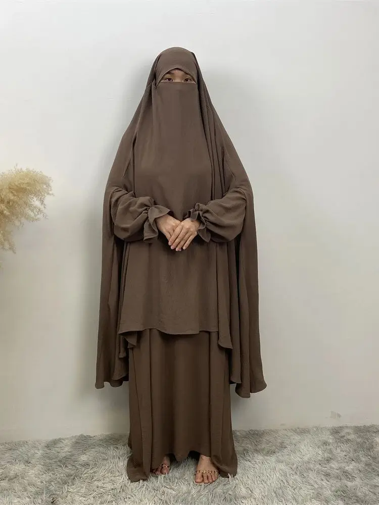 Robe hijab en jersey modal musulman pour femmes, caftan Eid, tiens imar modeste, Abaya, Dubaï, Islam, Niqab, Kebaya, Robe musulmane