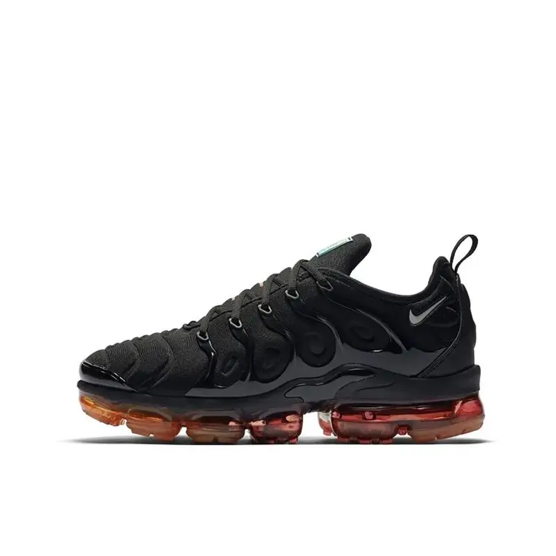 Nike Vapormax Plus Men Women Running Shoes Comfortable and Versatile Low Cut Running Shoes with New Black Gold Shock Absorbent