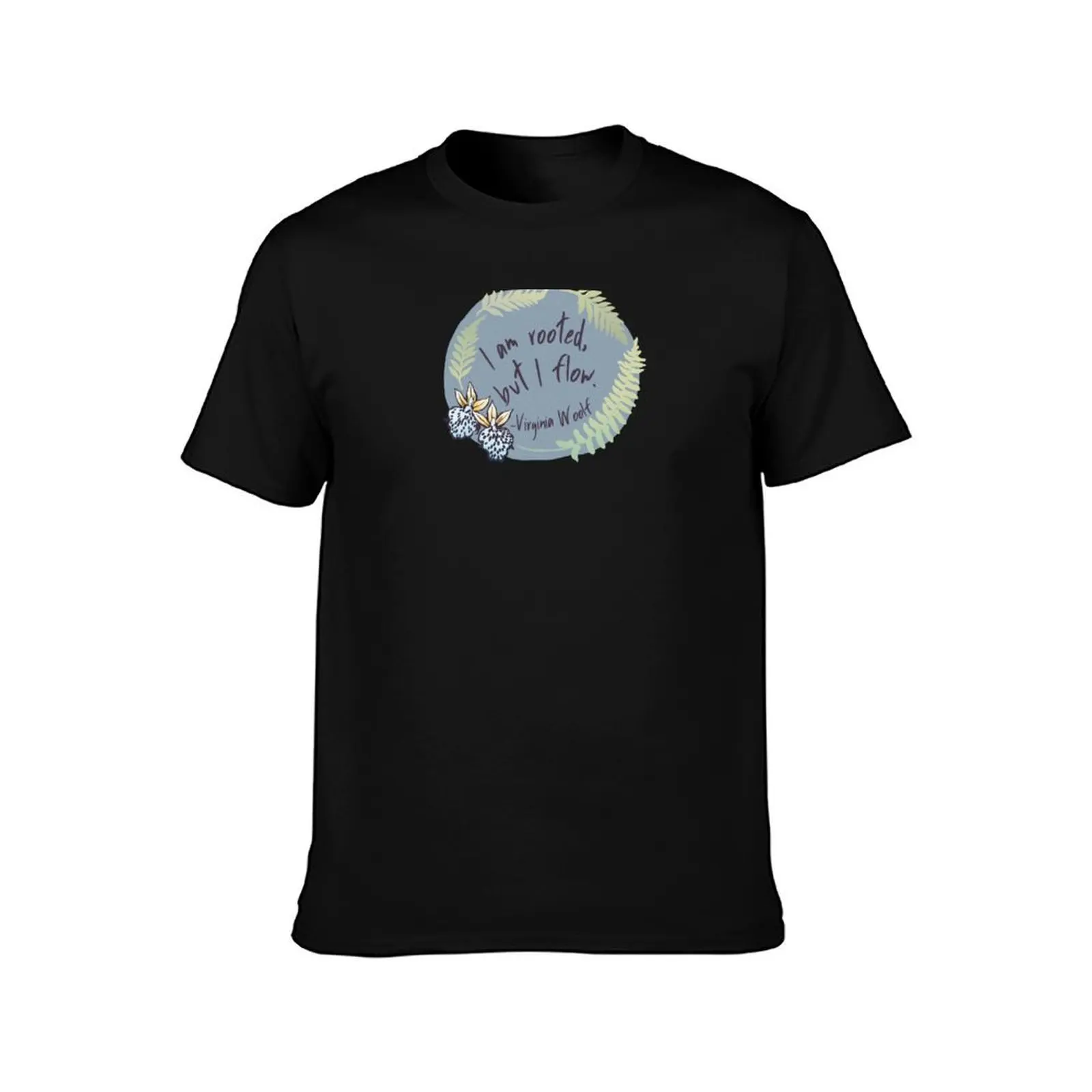 I Am Rooted But I Flow T-Shirt, Summer Casual Cotton Tee, Oversized Streetwear Tops, Vintage Graphic Print, Unisex Men Women