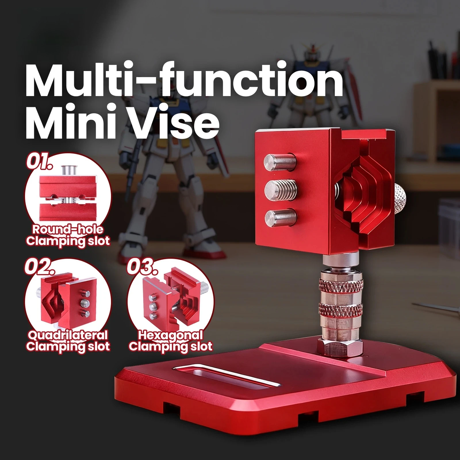 Ustar UA-90637 UA-91403 Multi-function Mini Vise Scale Military Model Assembly Tool Hobby DIY Craft Fixing Accessory