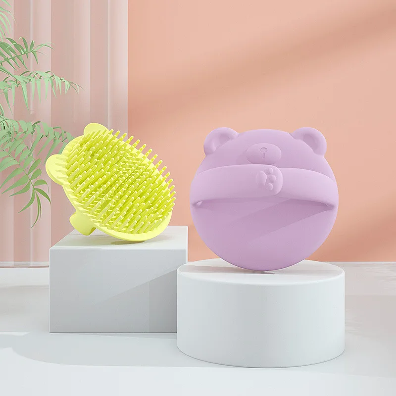 Baby Hair Wash Brush To Remove Scalp Dirt,a Magical Tool for Young Children's Silicone Hair Wash Brush To Remove Fetal Fat Brush