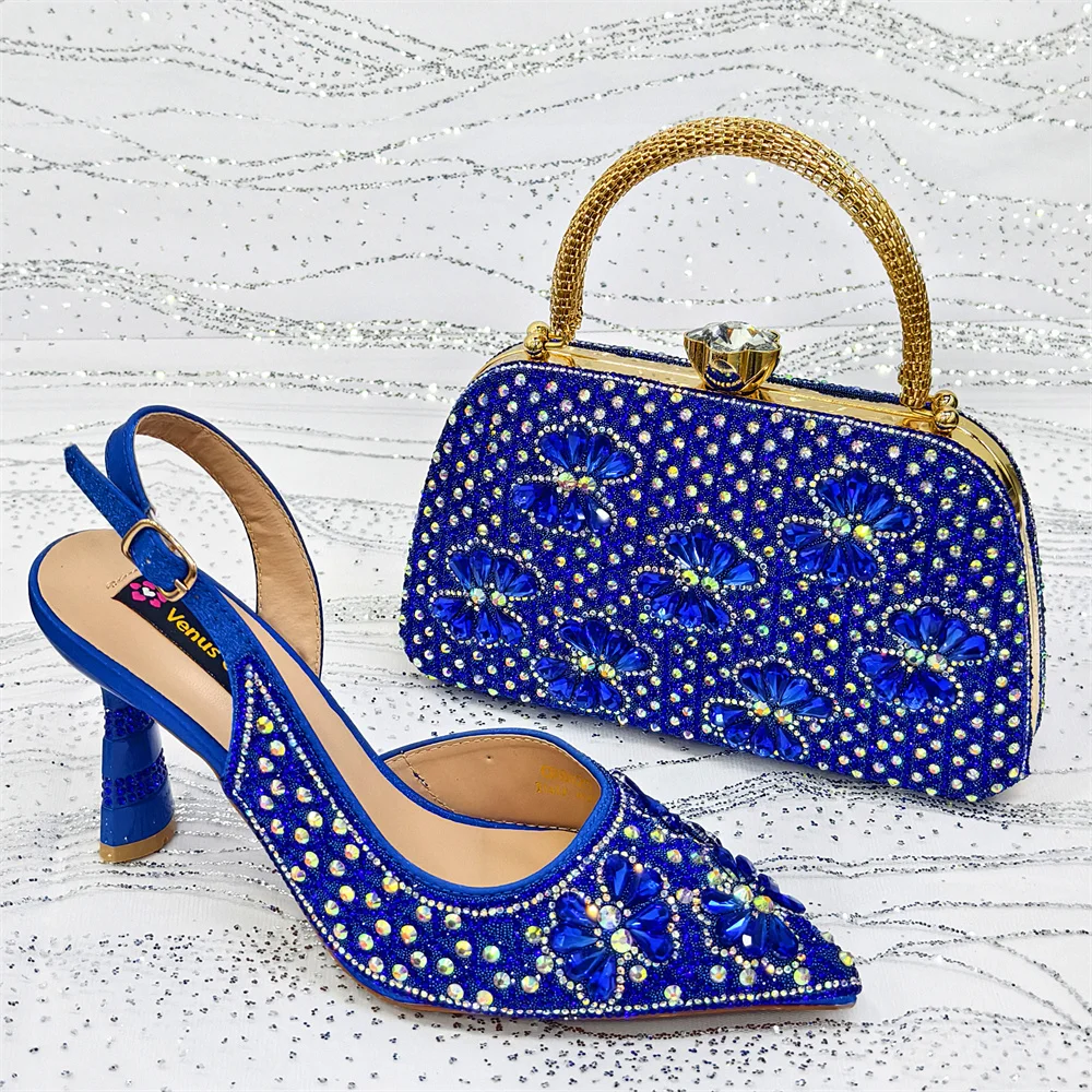 

Fashion Style Tip-Toe Heels & Small Bag Set Nigerian Party Shoes and Bag –Comfortable Women's Shoes