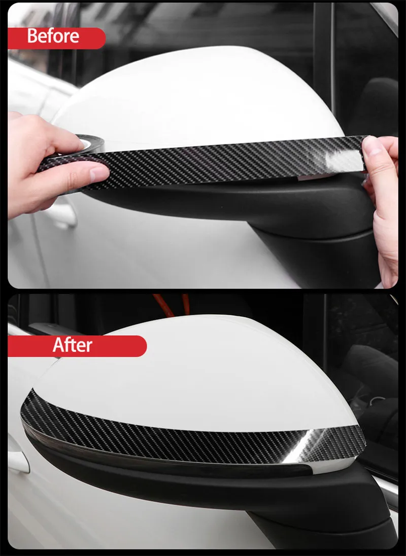 5D Carbon Faser Auto Aufkleber Schutz Auto Tür Sill Aufkleber Kratzfest Aufkleber Schutz Auto Stoßstange Streifen Auto Schützen Band – Detail 5