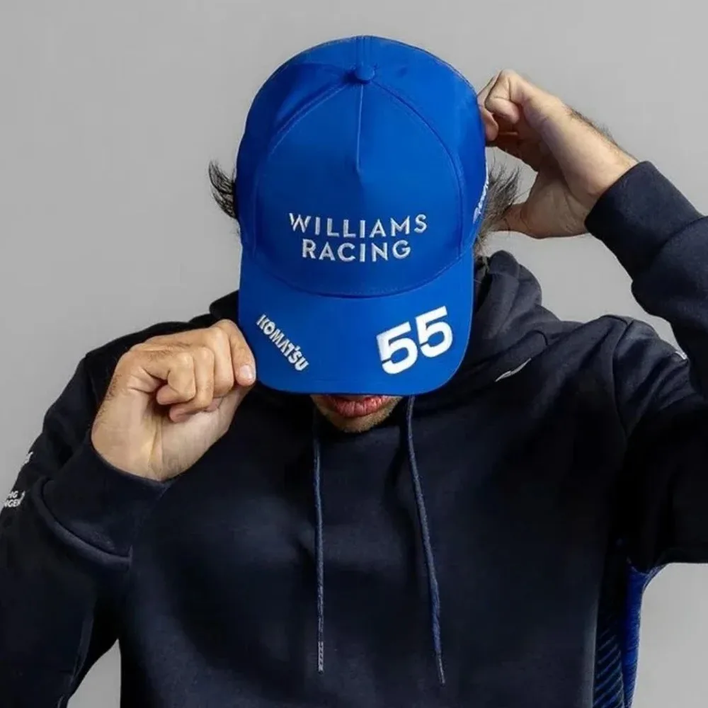 جديد ويليامز F1 سباق قبعة بيسبول كارلوس ساينز قبعة الرجال الإناث قبعة مروحة الرياضة في الهواء الطلق الصيد قبعة الشمس Golas de Bespor
