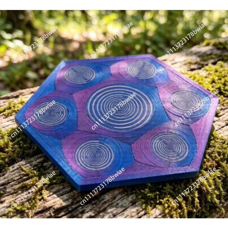 Polarized plate multi-frequency oscillator, 13cm diameter crystal charging generator, multi-band crystal resonance accessories