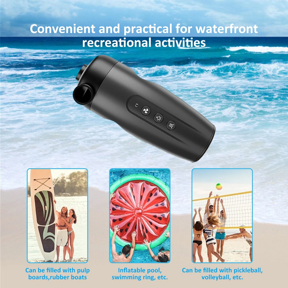 20PSI Portable Outdoor Electric Inflation Pump Wireless Air Inflator for Inflatable SUP Stand Up Paddle Board Tire Plate Boat