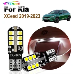 2Pcs T10 Car LED Blubs License Plate Lamp For KIA XCeed 2019 2020 2021 2022 2023 Car Interior Parking Lights