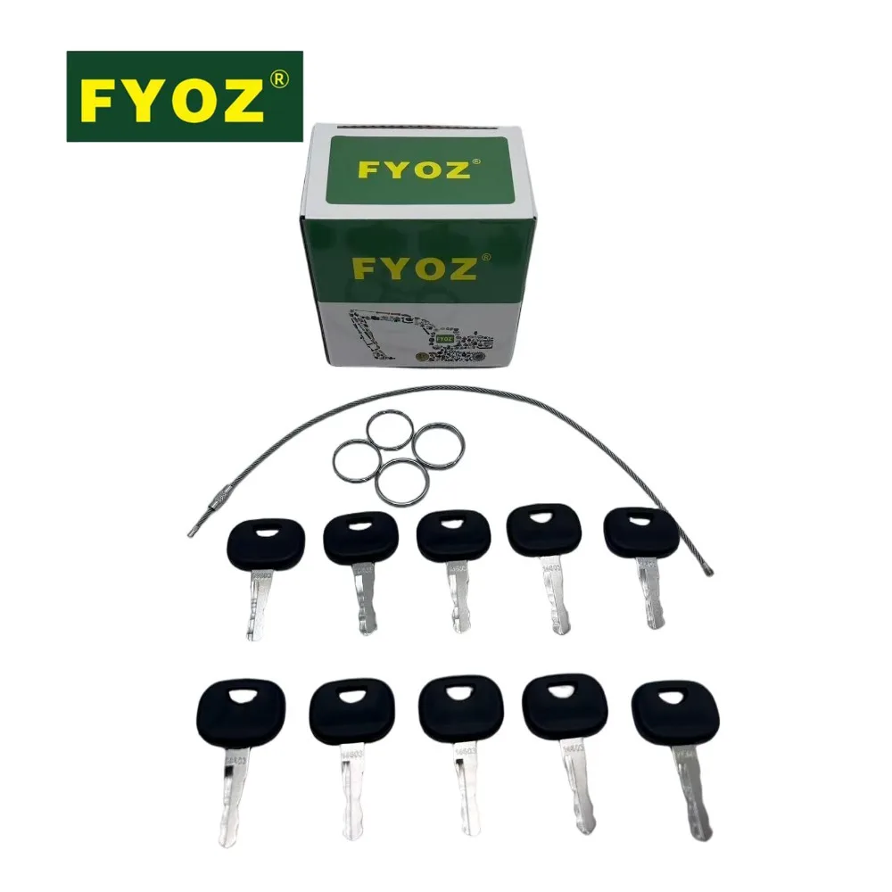 10 Pcs 14603 Ignition Key For Ford/New Holland/JCB/Terex/EC Backhoe Models/Skytrak/EC Mini‑Excavators Aftermarket Part