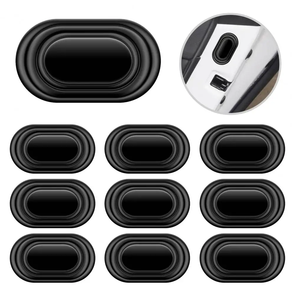 4/6/8/10Pcs Silicone Door Edge Protector Car Door Shock Absorber Pads Soundproof Thickened Silicone Car Door Slam Stopper