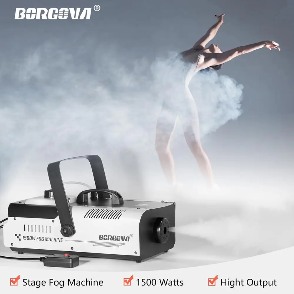 1500W 2.2L Wireless Remote Stage Fog Smoke Machine