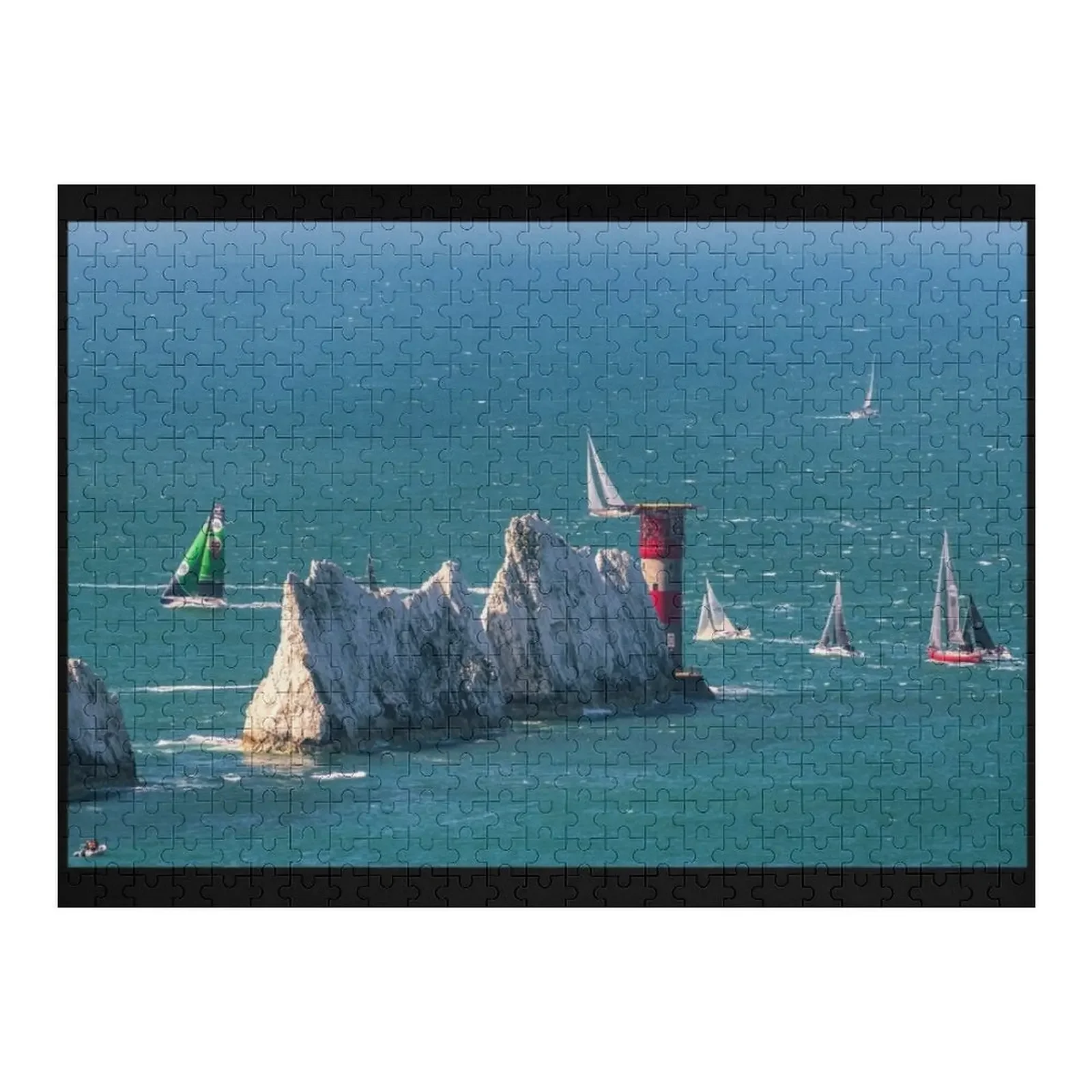 

RORC Race The Wight Rounding The Needles Jigsaw Puzzle Personalized Baby Toy With Photo Puzzle