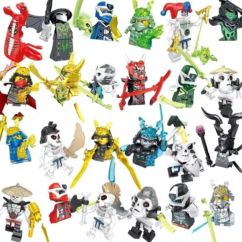 Ninja Masters of Spinjitzu Jay Cole Kai Zane Lloyd Building Block Ninja Motorcycle Figure Bricks Kids Toys For Children Gift view 2