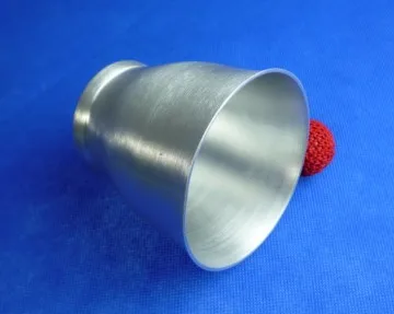 

Роскошная алюминиевая чашка для измельчения с широким горлышком, серебряные магнитные фокусы, чашка с крупным планом и шариковый трюк, реквизит для исполнителей