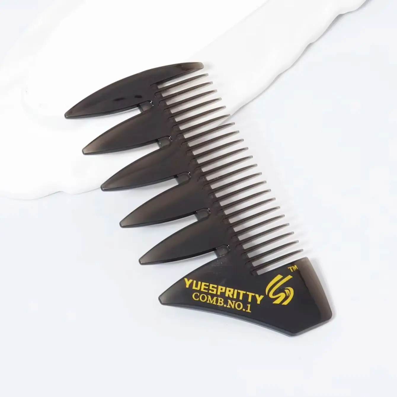 Styling Comb, Wide Toothed Texture Comb, Triple Insertion Comb, Fluffy Hair Root Tool, Special for Real Hair Wigs