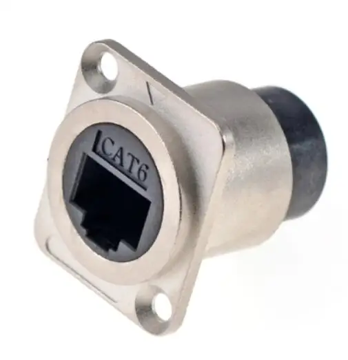 イーサネットケーブル用の防水ソケットタイプd,ネットワークコネクタ,Cat6,シールド,インターネットアダプター,rj45 8p8c