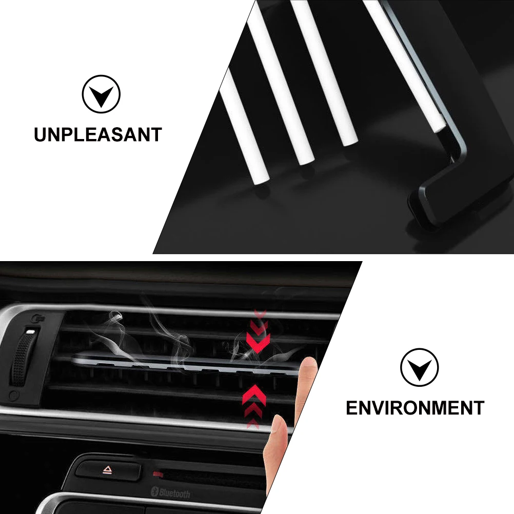 

Car Vent Aromatherapy Diffuser Clips Silver Replaceable Pads Freshener Purifier Mini Portable Odor Removal