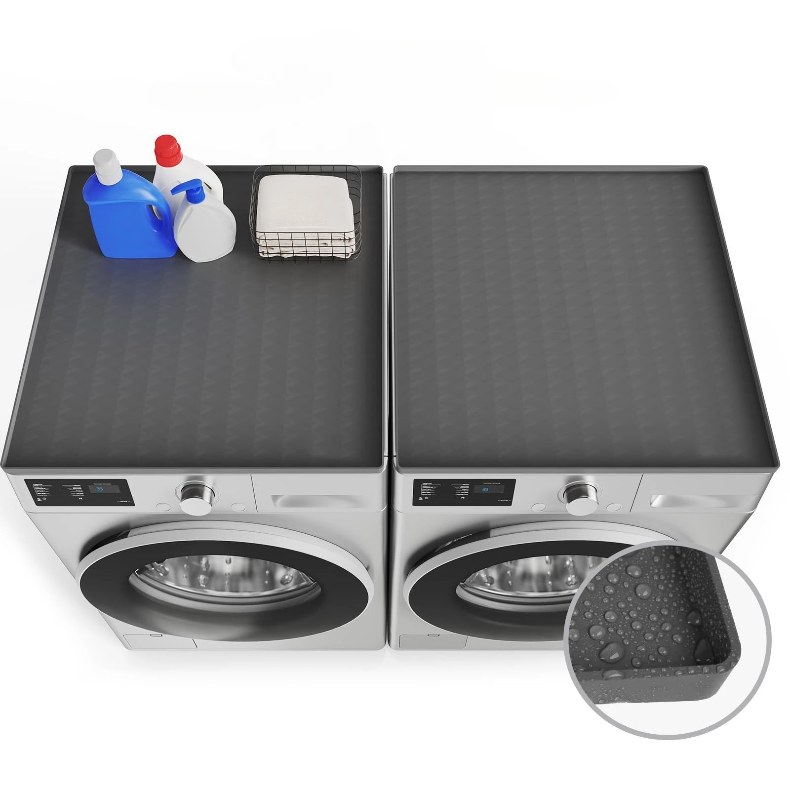 1 Pcs Dryer Cover Silicone Dryer Top Protector Anti-slip Waterproof Protective Cover for  for Washing Machin and Kitchen