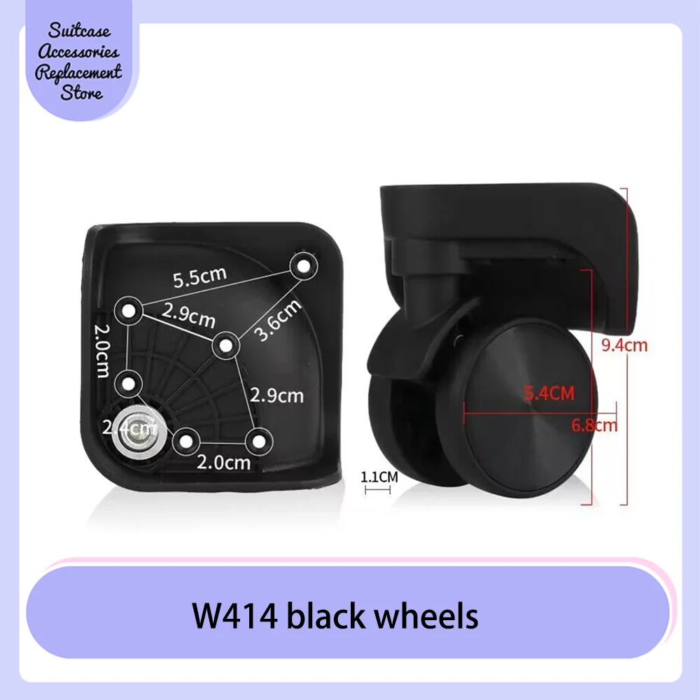 for HongLi W414 trolley case wheel accessories Travel case luggage silent roller wheels Low noise wheel replacement