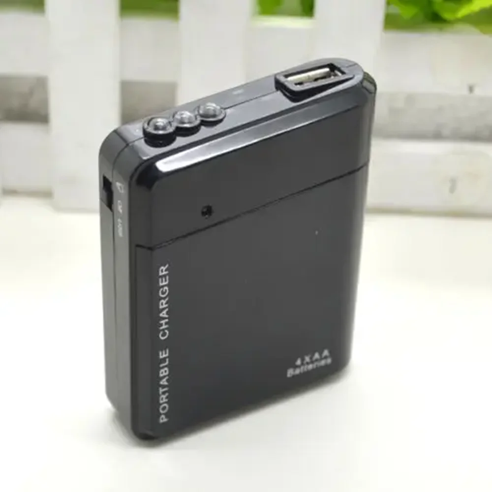 New USB Emergency Portable 4 AA Battery Power Charger for Android Cell Phone iPhone