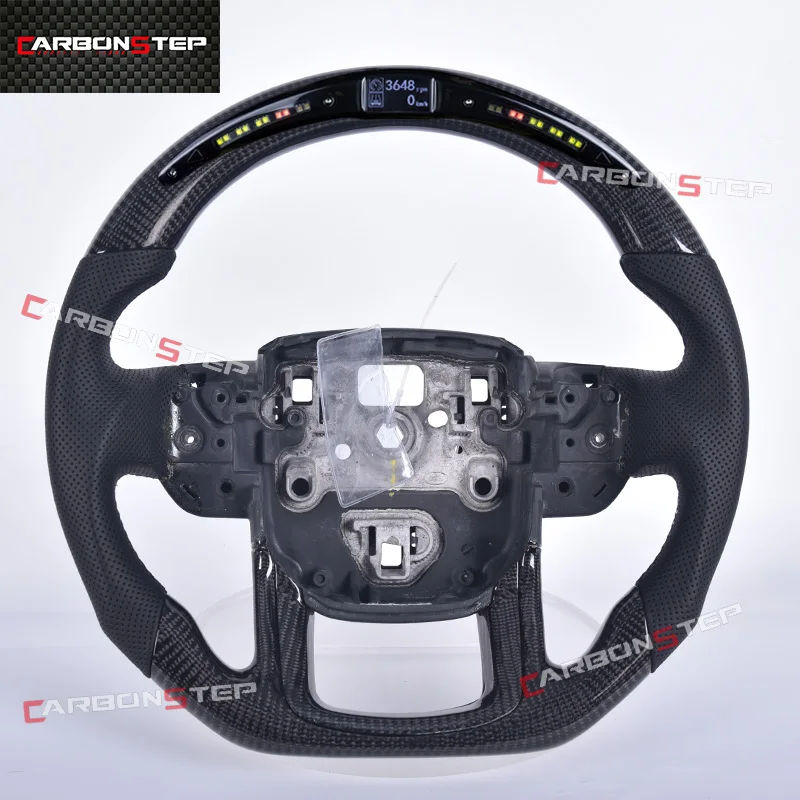 

Custom Car Carbon Fiber Steering Wheel Fit For Land Rover With LED Display