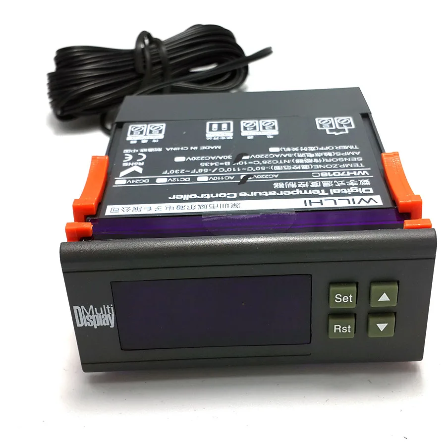 

-50 ~ 110 degree temperature controller water heater thermostat with timing function high and low temperature limit settable