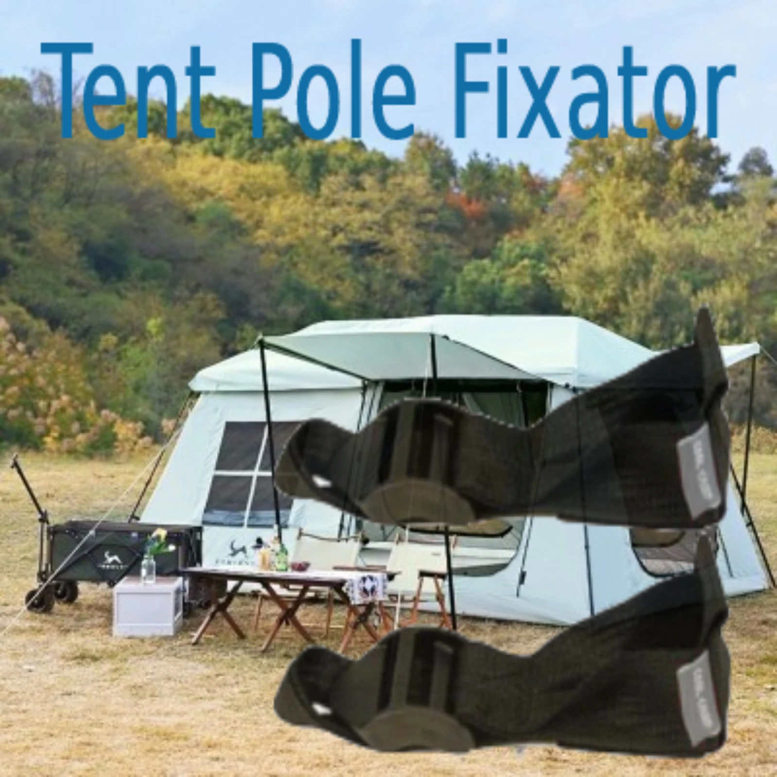 

Windproof Tent Pole Fixing Buckle Canopy Frame Holder Fixer Camping Fishing Pyramid Tent Pole Holder Indian Tent Accessories