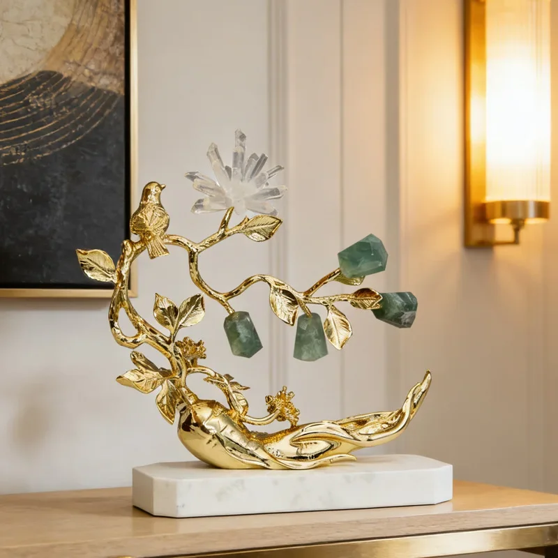DSA Modern Light Luxury High-end Ornament Home Living Room Entrance Wine Cabinet TV Cabinet Decoration Means Good