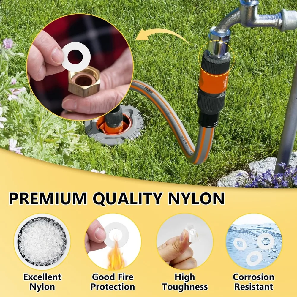 1200 قطعة غسالات بلاستيكية بيضاء مجموعة النايلون غسالات مسطحة ل مسامير البراغي M2 M2.5 M3 M4 M5 M6 M8 M10 السحابات عدة لحوض المقابس