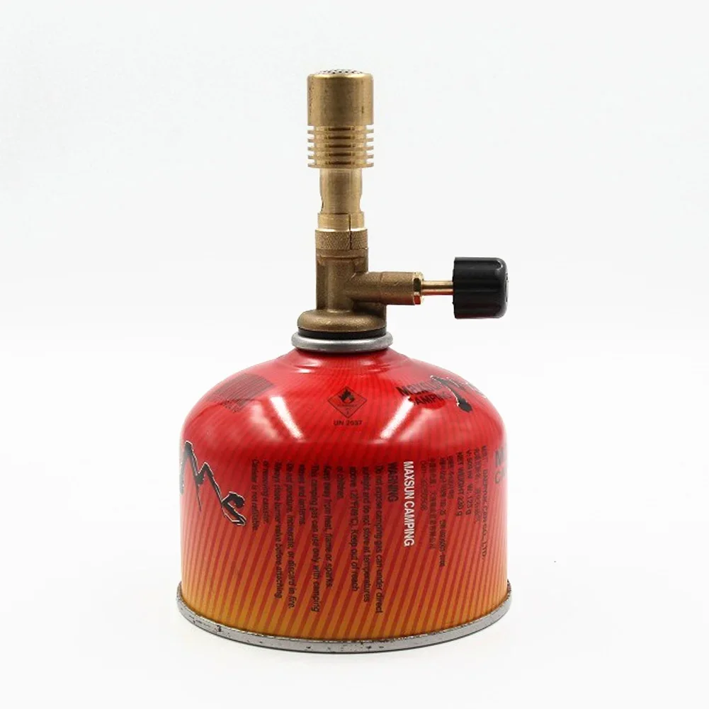 Quemador de Gas Butan de llama de latón, antorcha de fabricante de pistola portátil, quemador de laboratorio de latón ligero para acampar al aire libre/Picnic/barbacoa