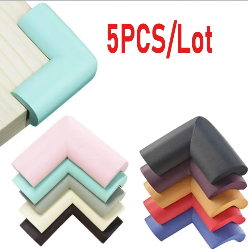 

5PCS Children Baby Safety Silicone Protector Table Corner Edge Protection Cover Children Anticollision Edge Guards