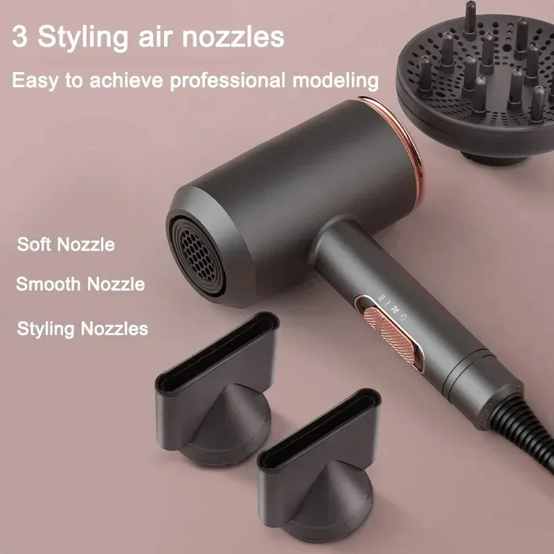 High Speed Hair Dryer Professional High Power Blow Dryer Salon Electric Blow Dryer Styling Tools Negative Ions 2000w