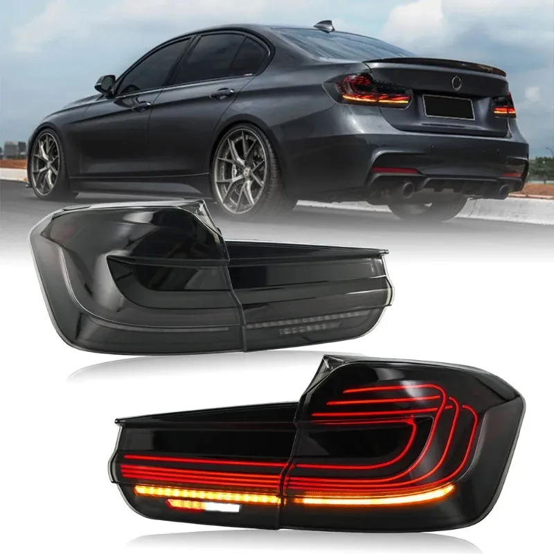 

Для BMW 3 серии F30 пара светодиодных задних фонарей, последовательные дымовые лампы слева и справа, обновление 2013-2018 гг.