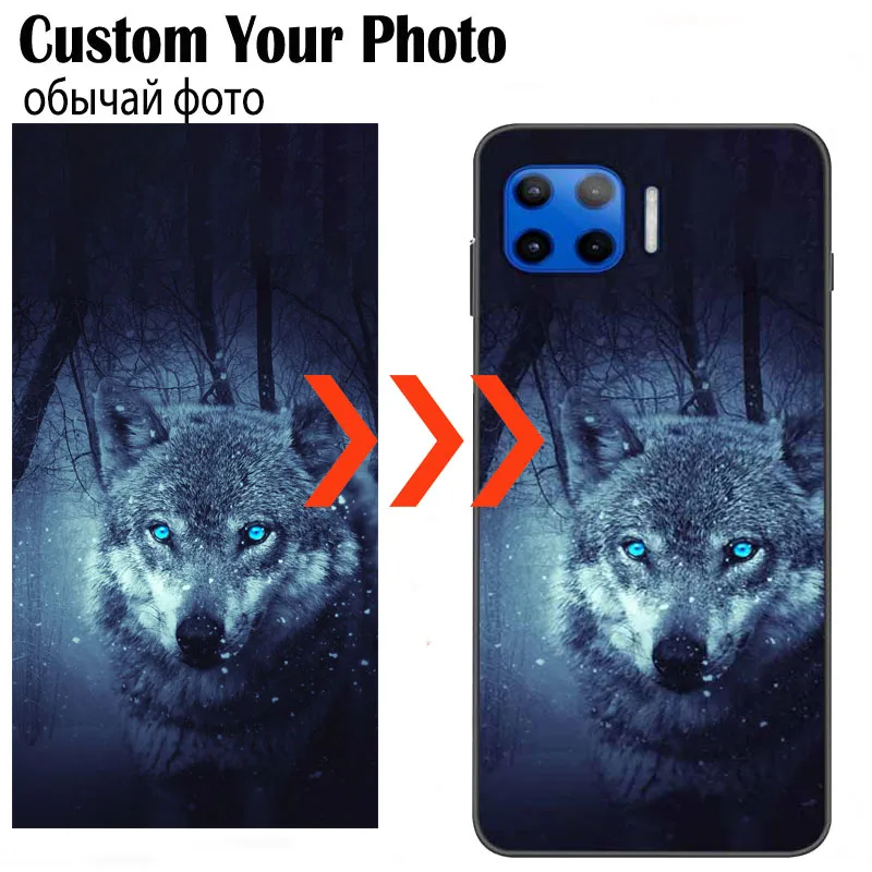 Customized DIY Photo Phone Cases For Motorola Moto G 5G Plus E20 G50 G71 5G G60S Silicone Cover Personalized Picture Name Design