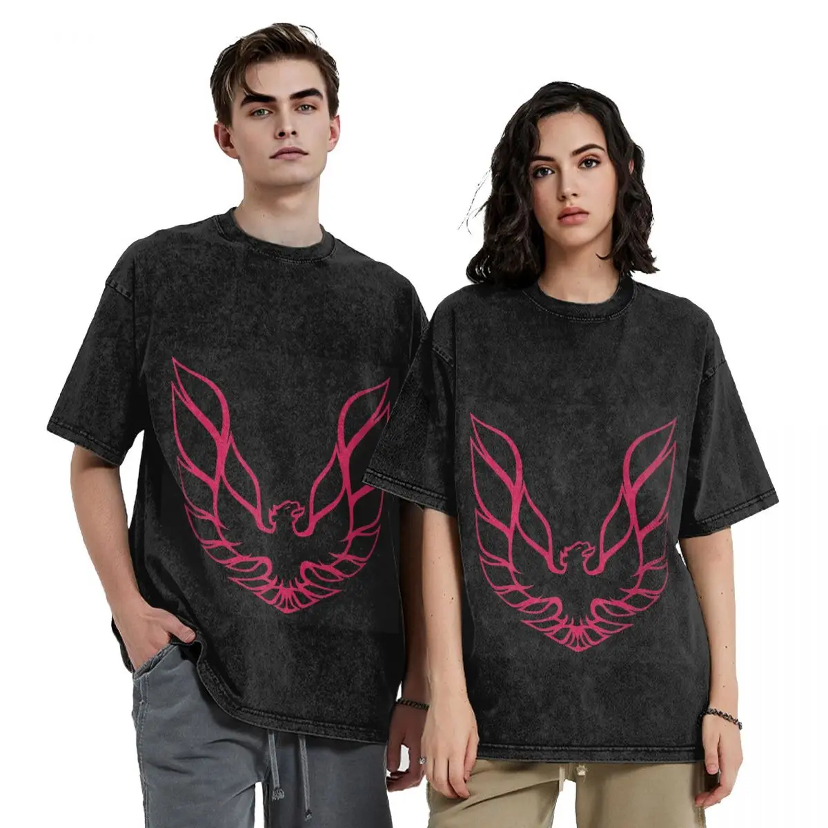 Trans Am Firebird Bandit Golden Hip Hop Short Sleeve T-Shirts Washed Tops Tees Streetwear T Shirt Cotton for Men woman