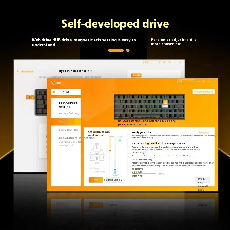 Irok Nd63 Pro Magnetic Switch Keyboard Smart Speed Low Delay E-Spots Wired 8k Return Gaming Keyboard Rgb HotSwap Game Valorant